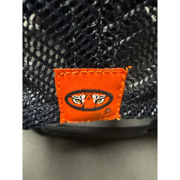 Auburn Tigers Captivating Headwear Mesh Trucker Hat Snapback Navy Orange AU Logo - Picture 6 of 8